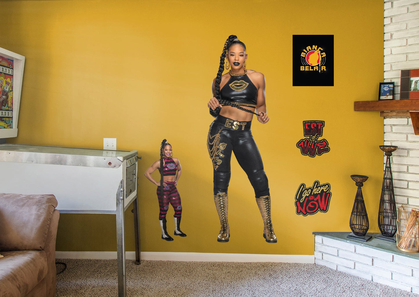 Bianca Belair         - Officially Licensed WWE Removable Wall   Adhesive Decal