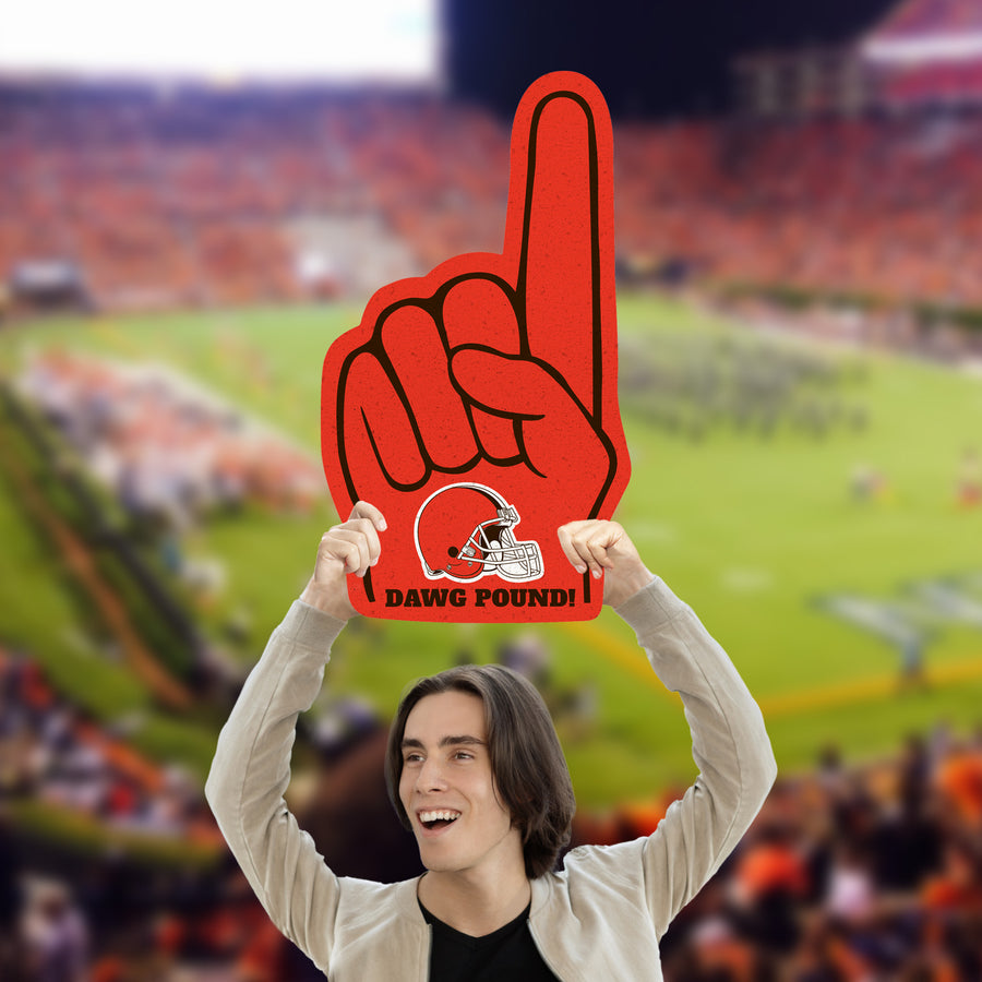 Foam Finger - Big Head - Official NFL - Cleveland Browns - Foam Core Cutout