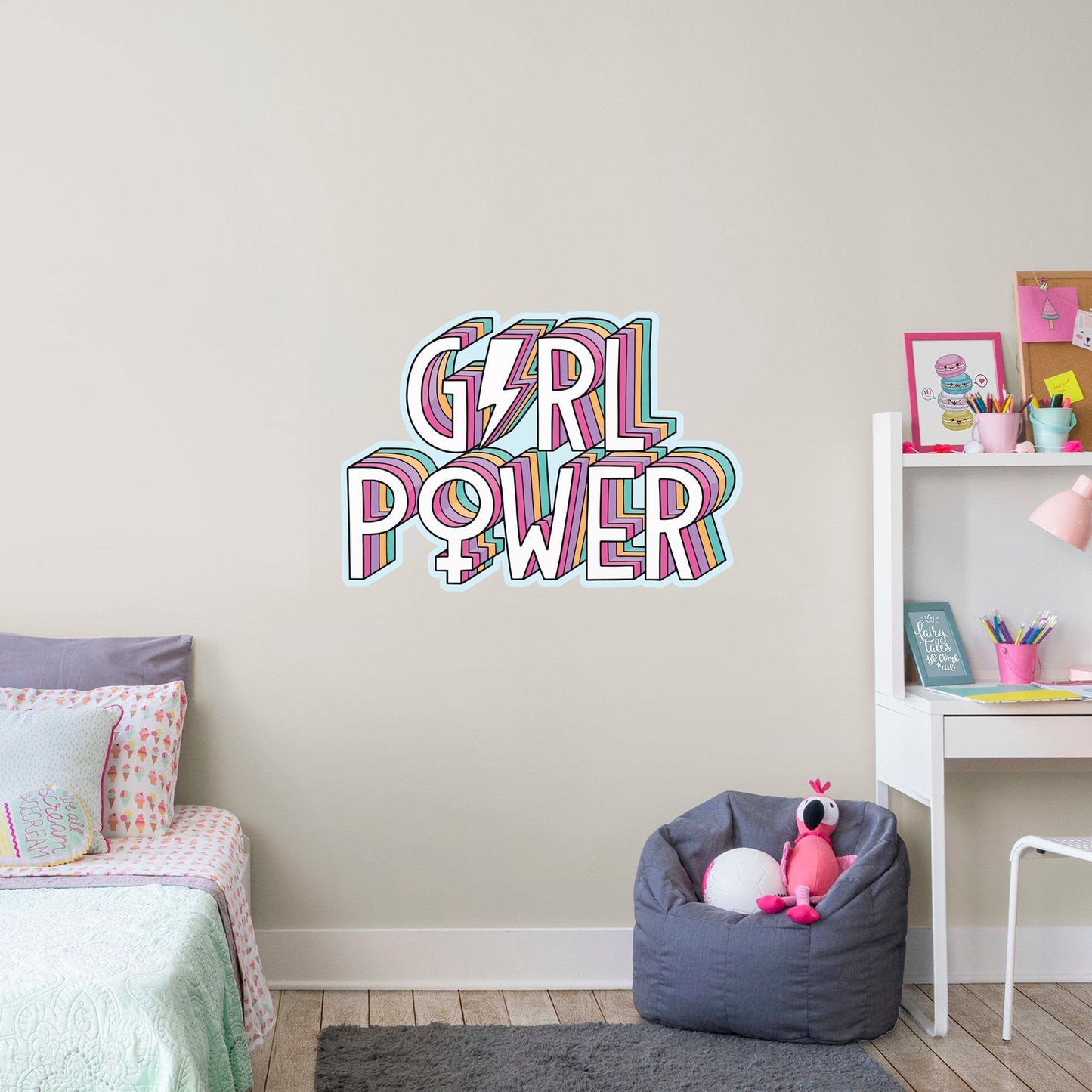 Girl Power        - Officially Licensed Big Moods Removable     Adhesive Decal