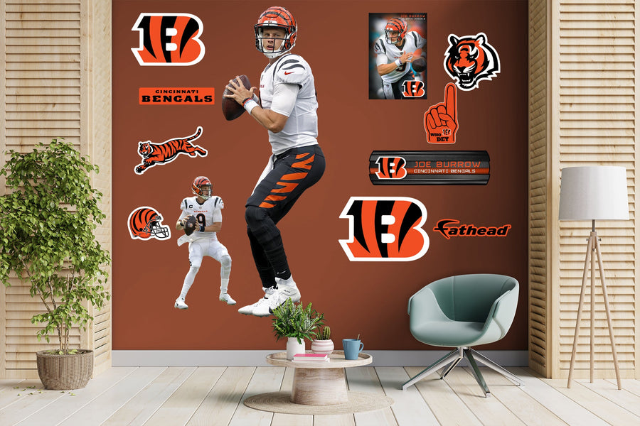 Joe Burrow - RealBig Collection - Official NFL - Cincinnati Bengals - Reusable Vinyl Wall Decals #2