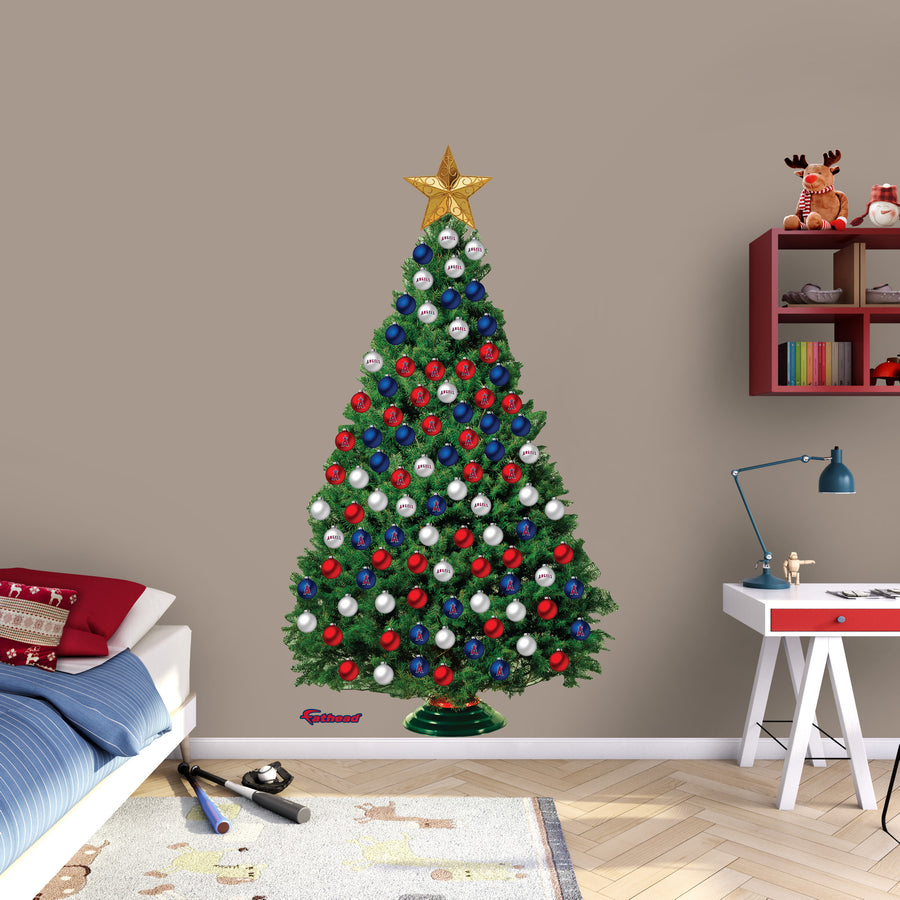 Los Angeles Angels - Decorate Your Own Christmas Tree - Official MLB - Reusable Vinyl Wall Decals