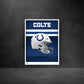 Indianapolis Colts - Helmet Series - Peel & Stick Poster - Official NFL - Reusable Vinyl Wall Decal