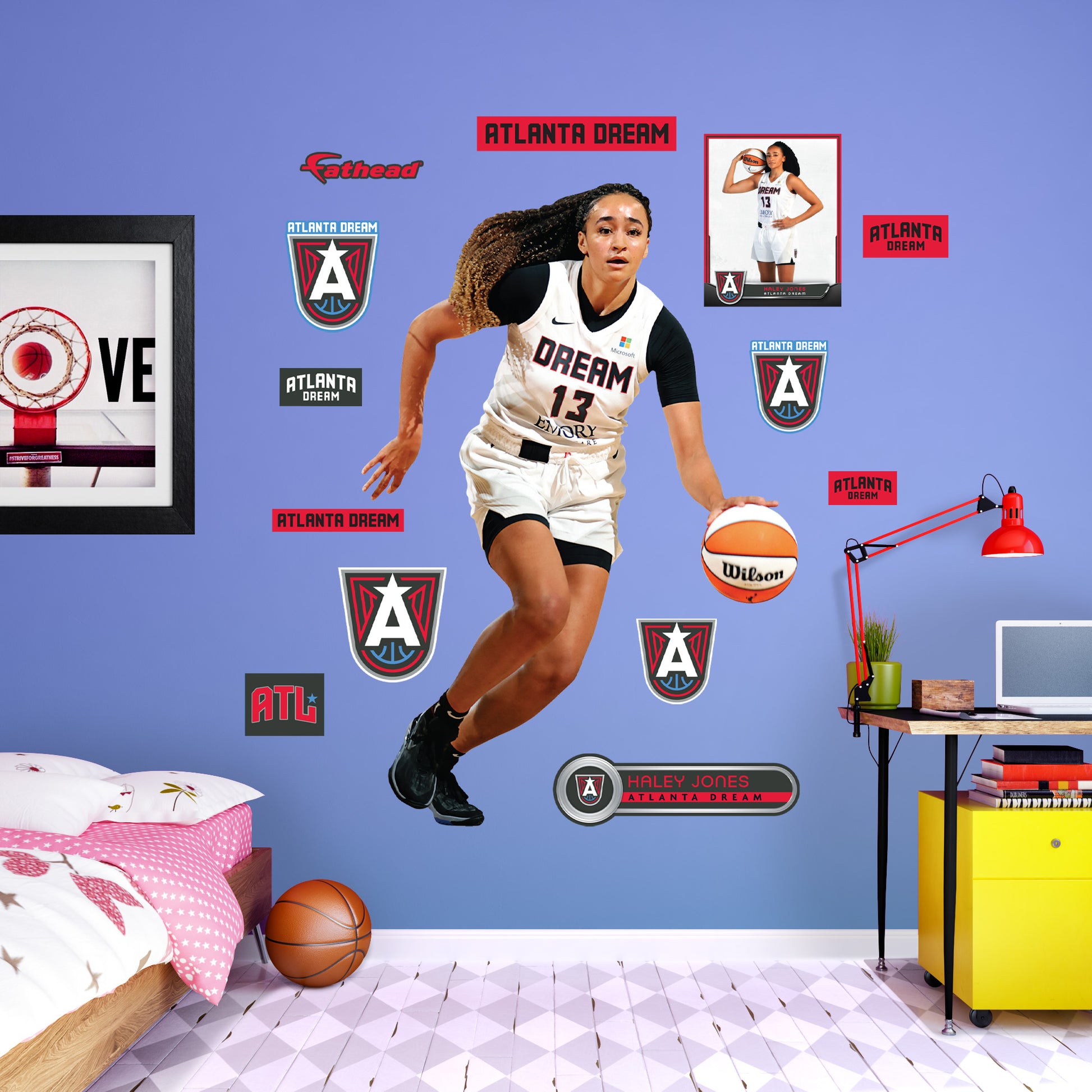Atlanta Dream: Haley Jones 2023 - Officially Licensed WNBA Removable  Adhesive Decal
