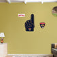 Florida Panthers:    Foam Finger        - Officially Licensed NHL Removable     Adhesive Decal