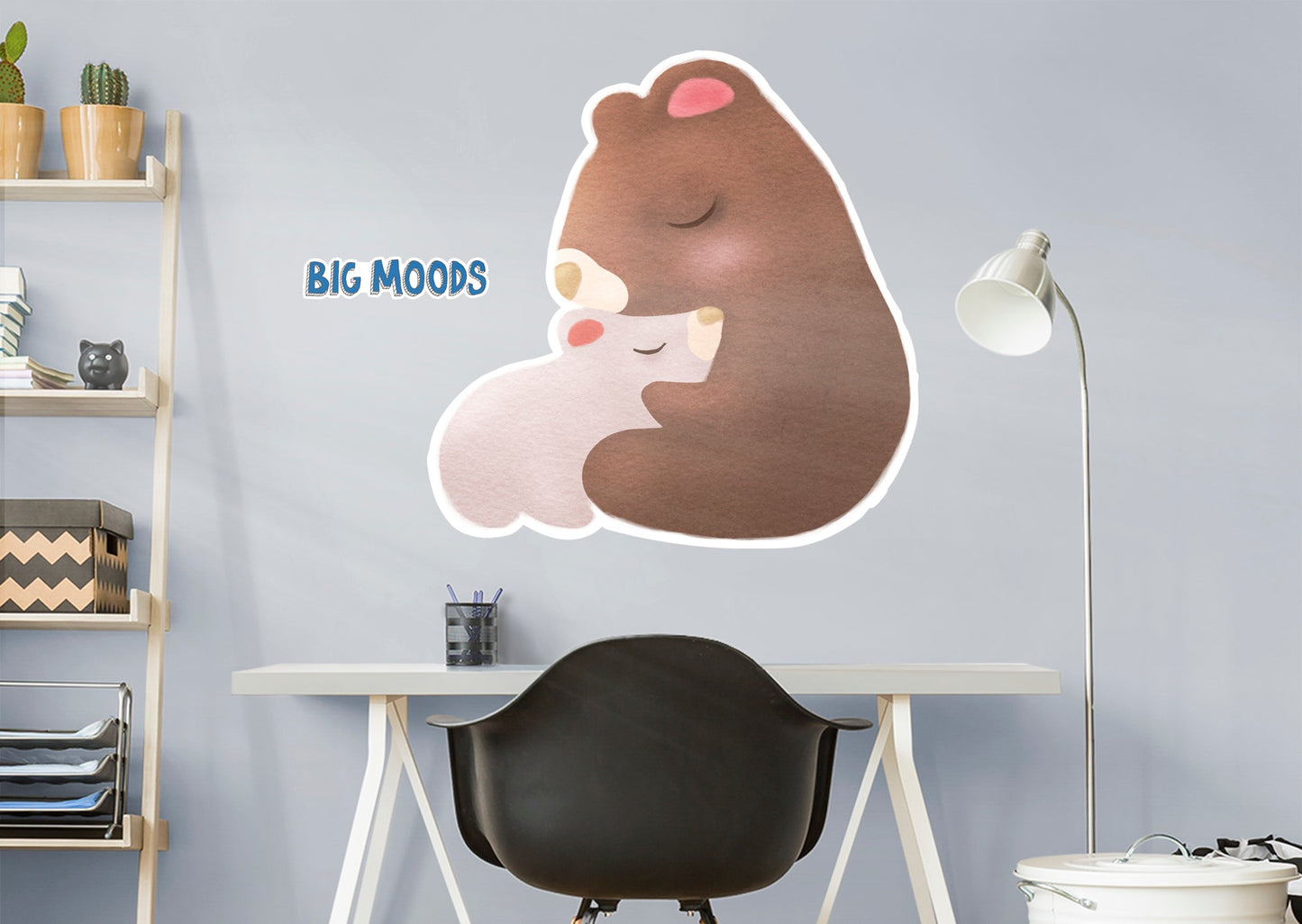 Bear and Cub Mom        - Officially Licensed Big Moods Removable     Adhesive Decal