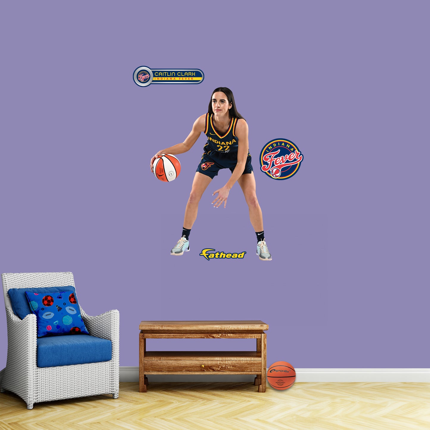 Indiana Fever: Caitlin Clark         - Officially Licensed WNBA Removable     Adhesive Decal