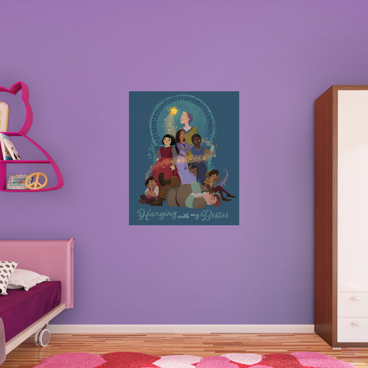 Wish: Asha With My Besties Poster        - Officially Licensed Disney Removable     Adhesive Decal