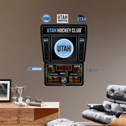 Utah Hockey Club - RealBig Scoreboard Collection - Official NHL - Reusable Vinyl Wall Decals