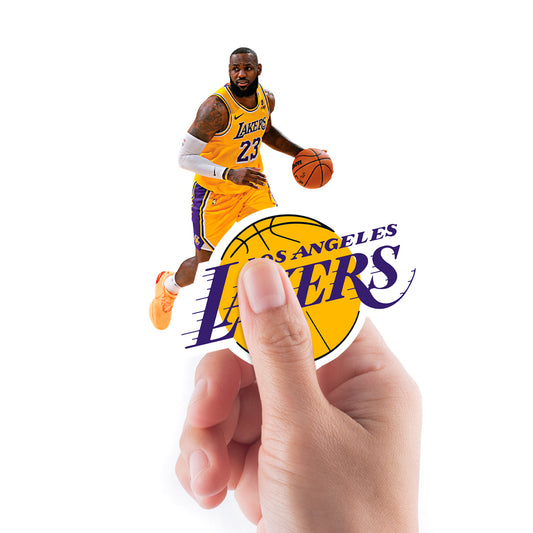 Los Angeles Lakers: LeBron James Minis        - Officially Licensed NBA Removable     Adhesive Decal