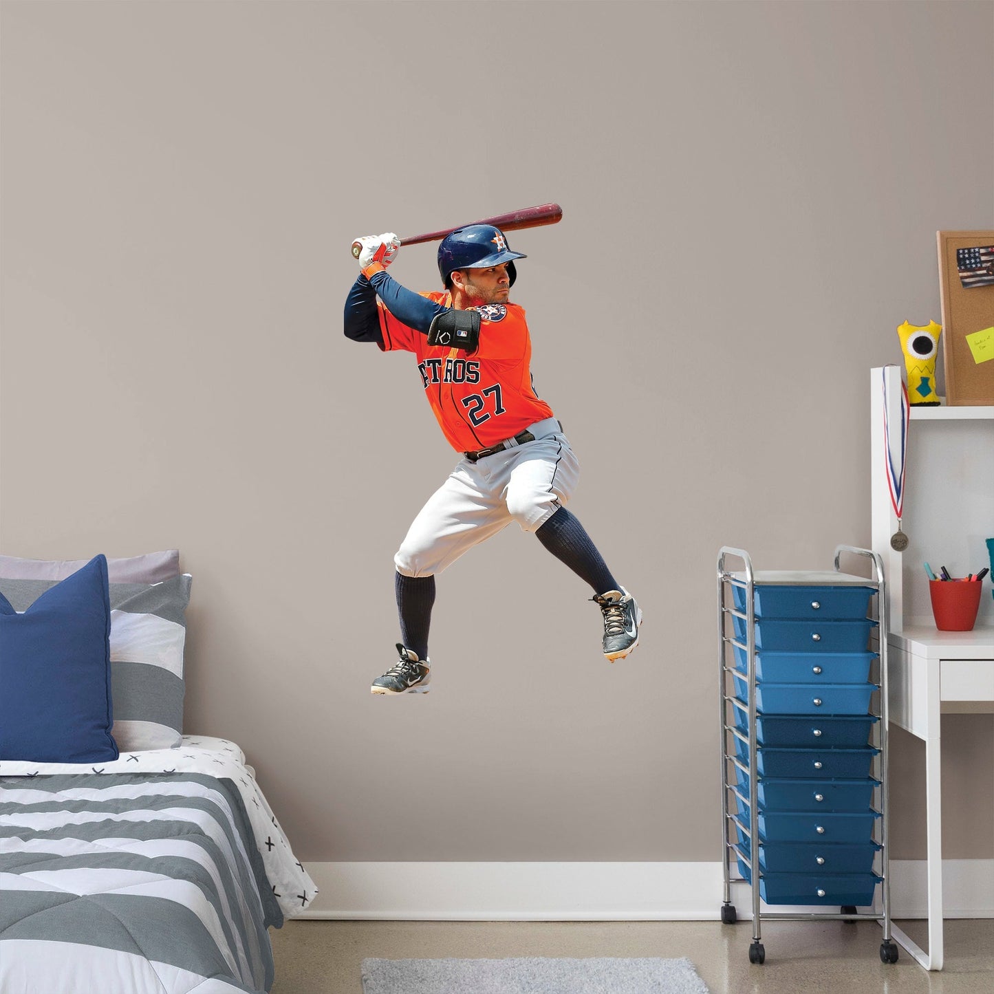 José Altuve: Batting - Officially Licensed MLB Removable Wall Decal