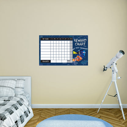 Nemo:  Rewards Chart        - Officially Licensed Disney Removable     Adhesive Decal