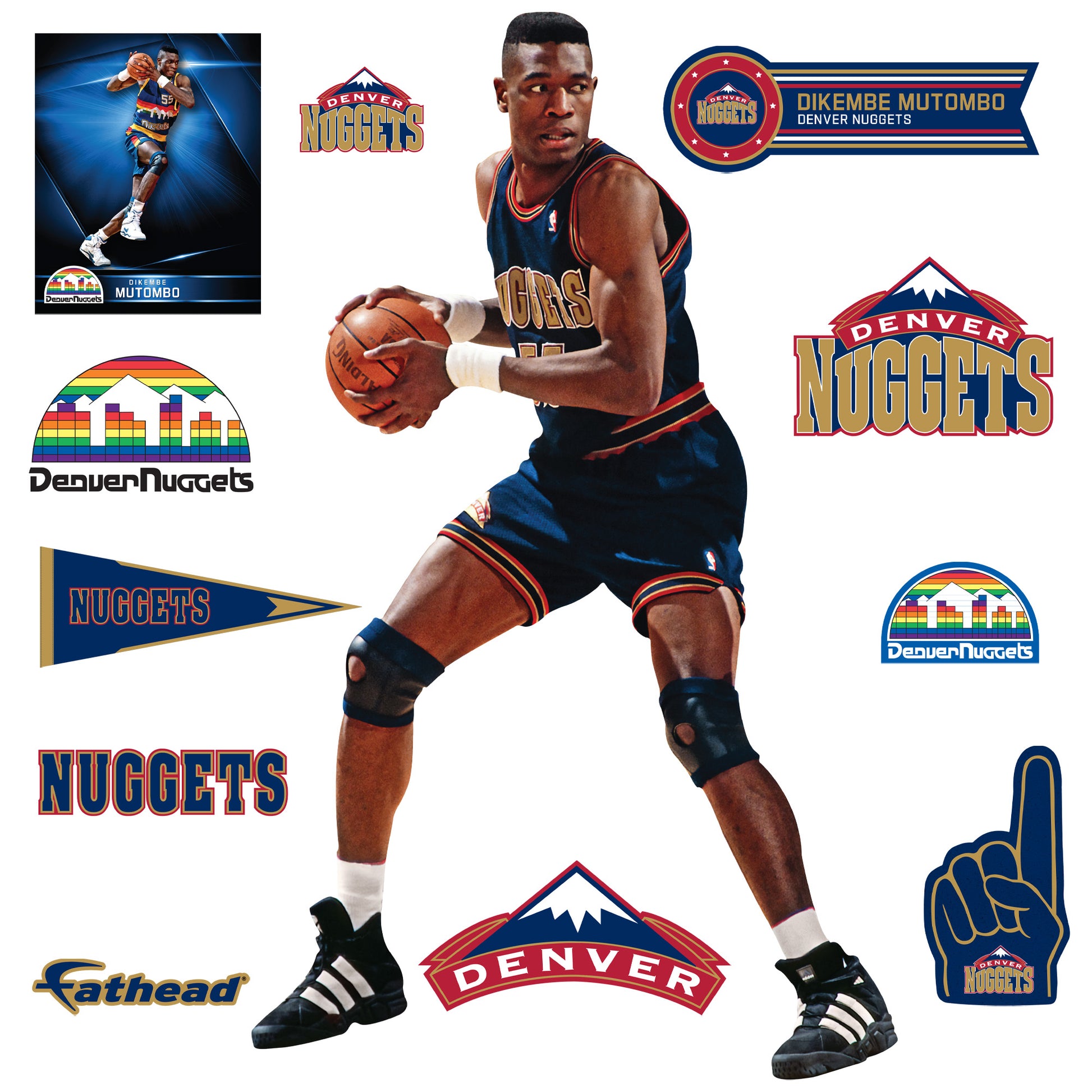 Life-Size Athlete +11 Decals  (47"W x 78"H) 