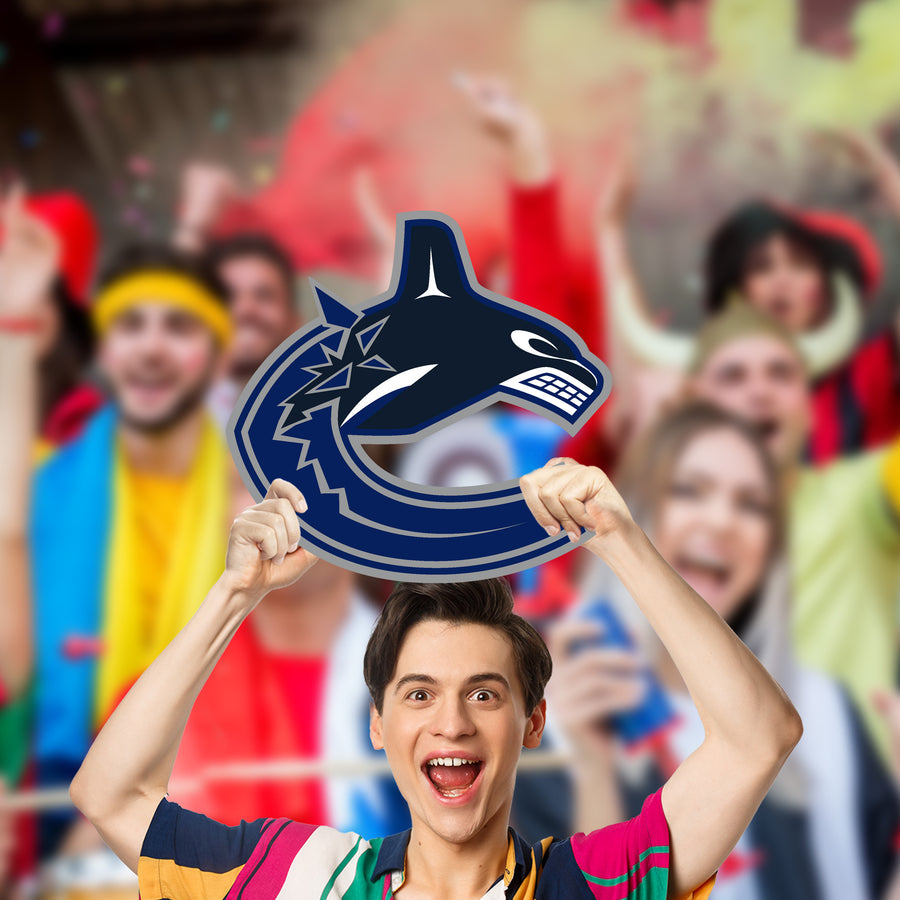 Logo - Big Head - Official NHL - Vancouver Canucks - Foam Core Cutout