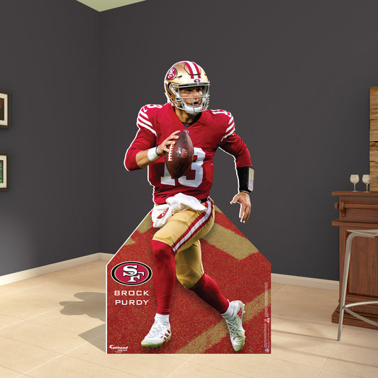 San Francisco 49ers: Brock Purdy Life-Size   Foam Core Cutout  - Officially Licensed NFL    Stand Out