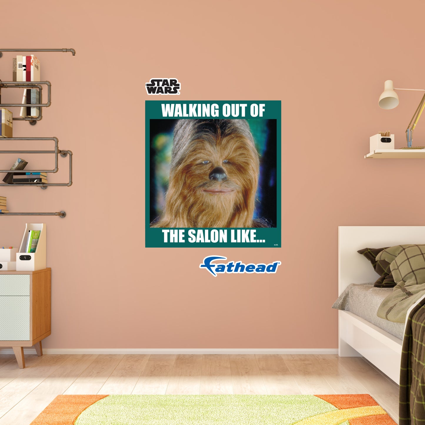 Walking Out Of The Salon meme Poster        - Officially Licensed Star Wars Removable     Adhesive Decal
