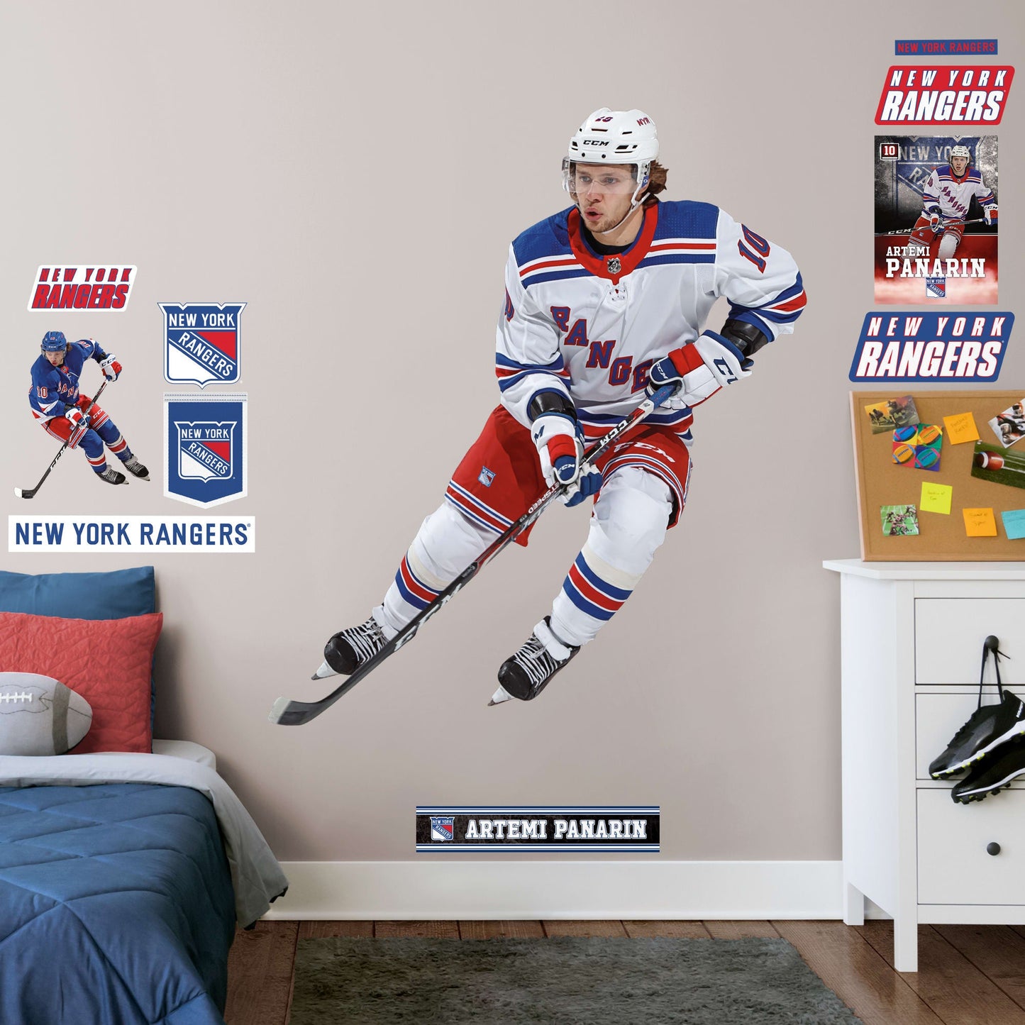 Artemi Panarin - RealBig Collection - Official NHL - New York Rangers - Reusable Vinyl Wall Decals #1