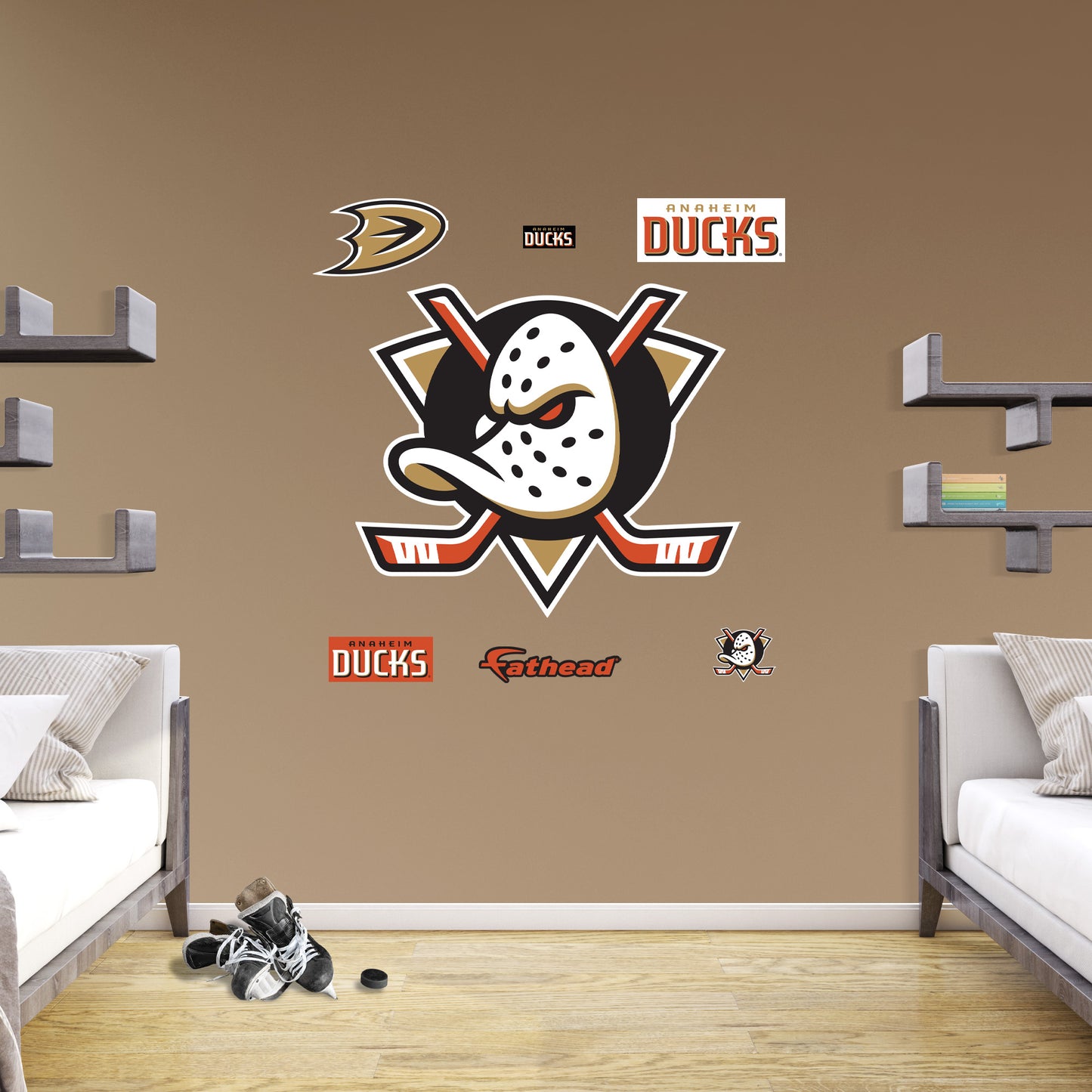 Anaheim Ducks - RealBig Logo Collection - Official NHL - Reusable Vinyl Wall Decals