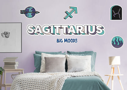 Zodiac: Sagittarius         - Officially Licensed Big Moods Removable     Adhesive Decal