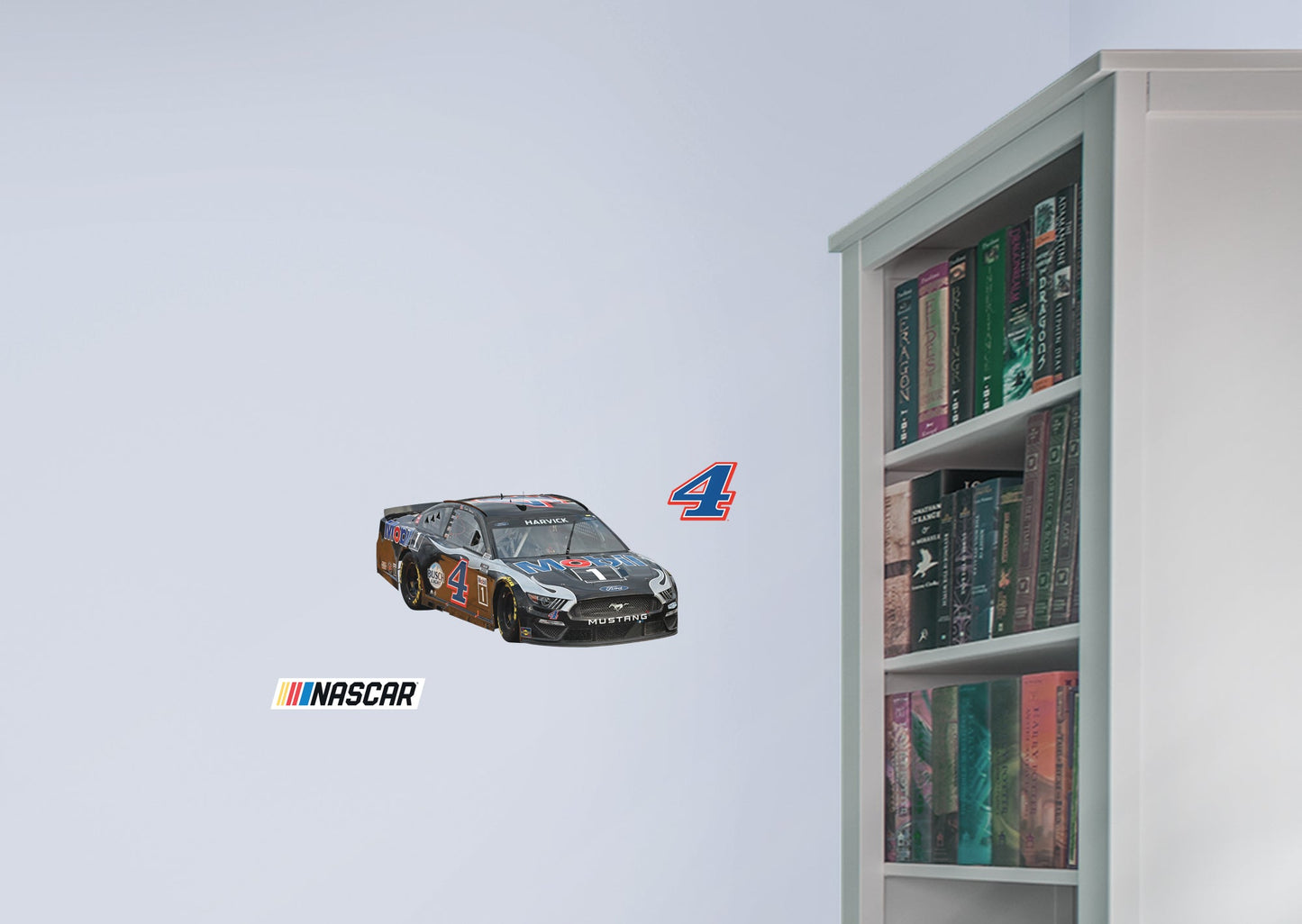 Kevin Harvick - RealBig Mobil Car Collection - Official NASCAR - Reusable Vinyl Wall Decals