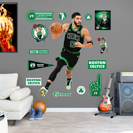 Boston Celtics: Jayson Tatum Statement Jersey        - Officially Licensed NBA Removable     Adhesive Decal