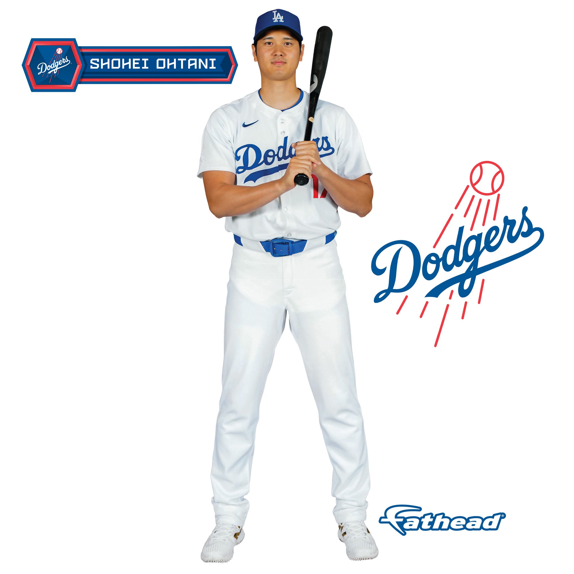 SHOHEI OHTANI LOS ANGELES DODGERS 3 PIECE MULTI-USE DECAL FAN PACK MLB LICENSED 海外 即決