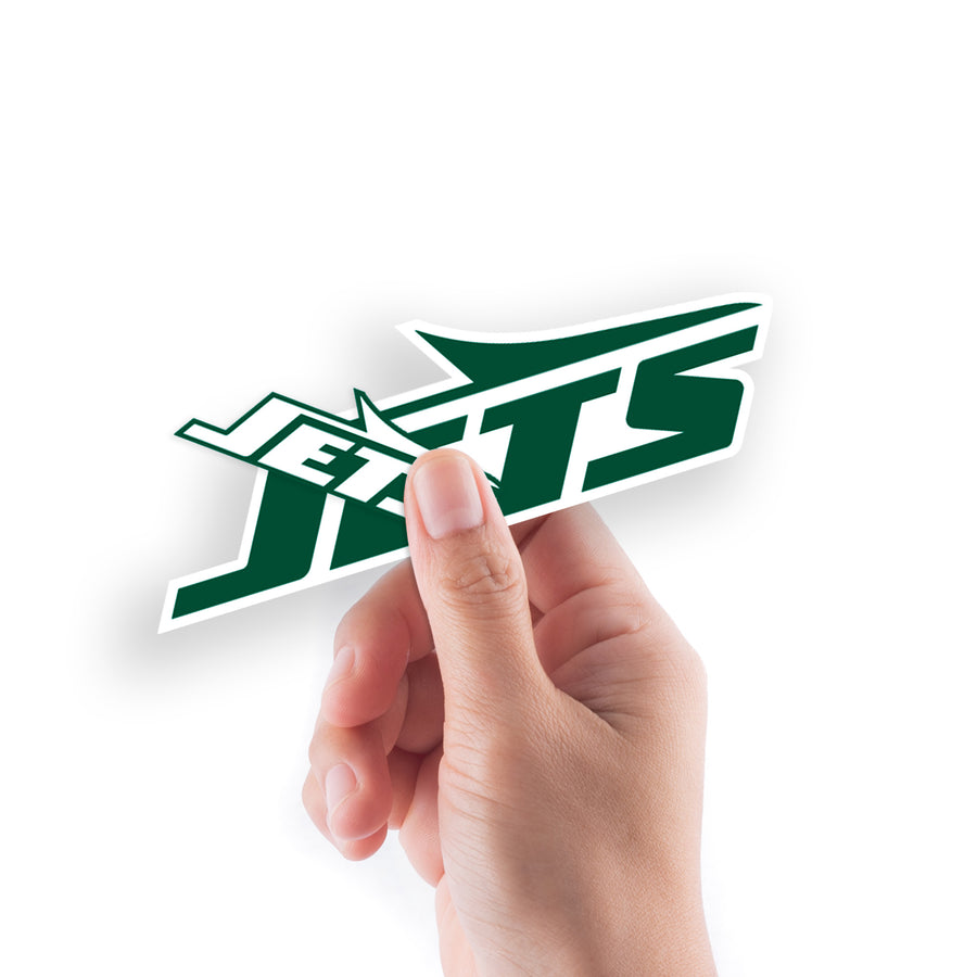 New York Jets - 5 Logo Minis (Mixed Sizes) - Official NFL - Reusable Vinyl Decals