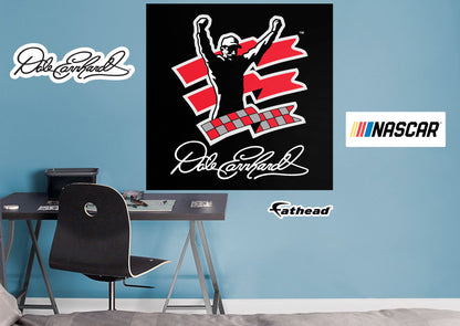 Dale Earnhardt - RealBig Flag Logo Collection - Official NASCAR - Reusable Vinyl Wall Decals