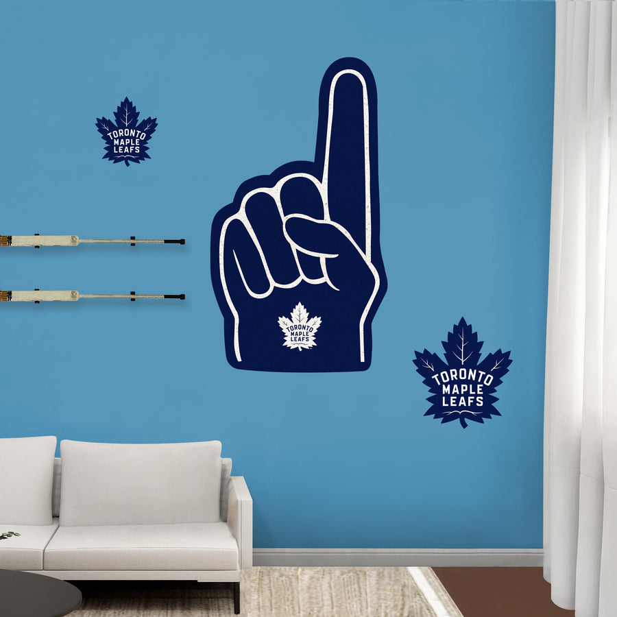Toronto Maple Leafs - RealBig Foam Finger Collection - Official NHL - Reusable Vinyl Wall Decals