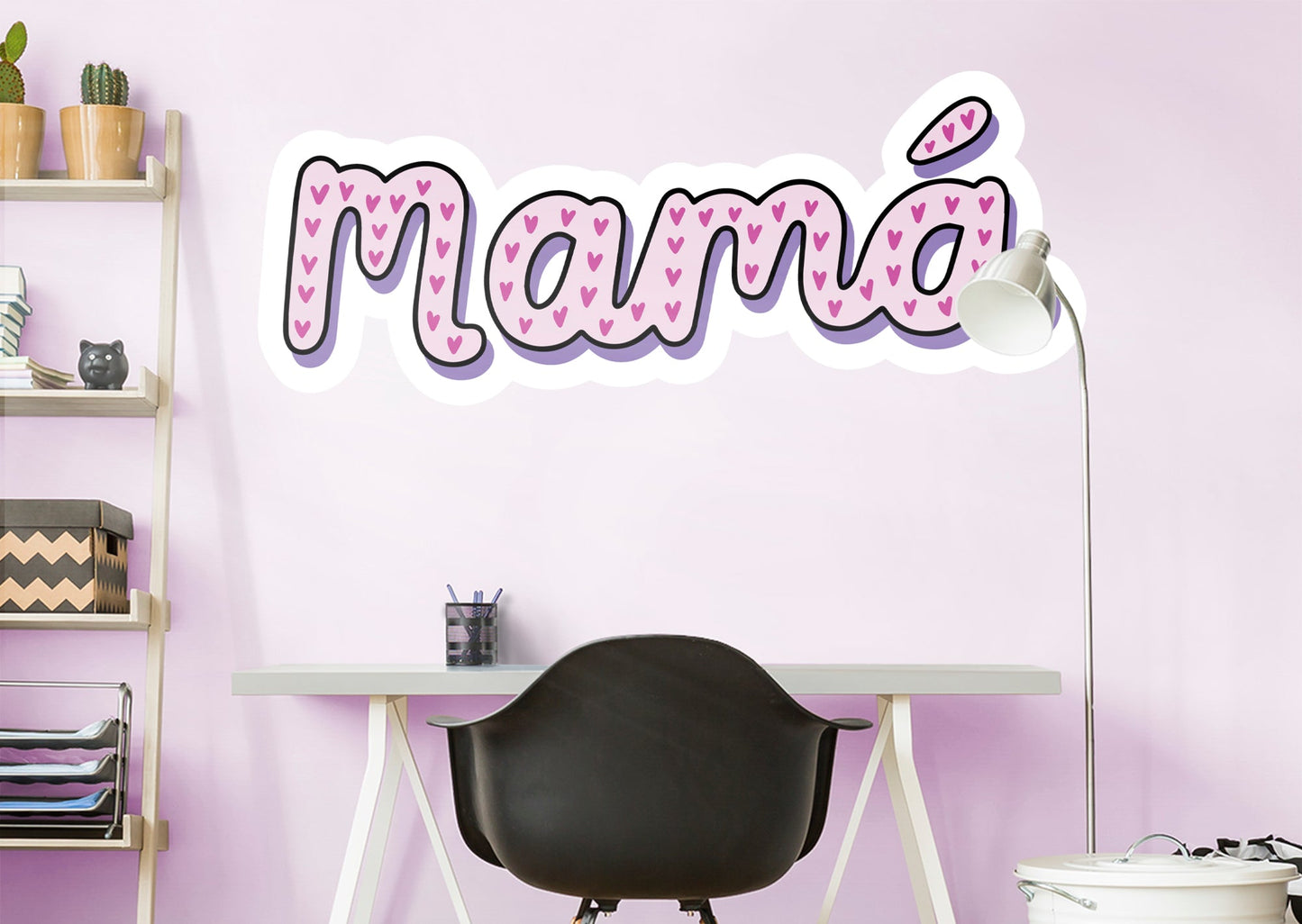 Mama Pink Mini Hearts        - Officially Licensed Big Moods Removable     Adhesive Decal
