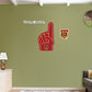 Tuskegee Golden Tigers:    Foam Finger        - Officially Licensed NCAA Removable     Adhesive Decal