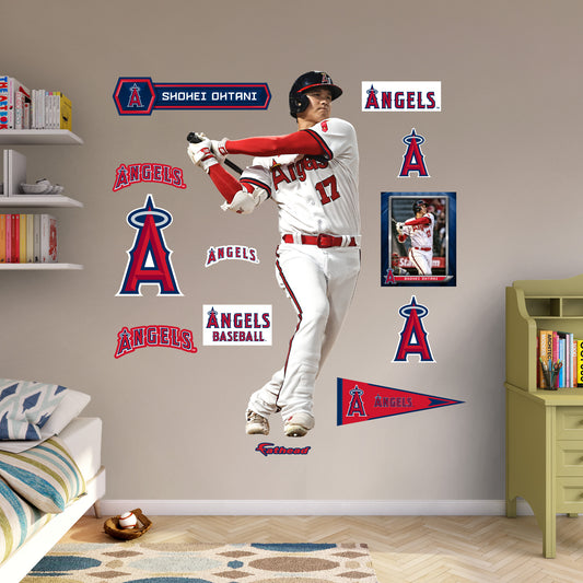 Los Angeles Angels: Shohei Ohtani  Throwback        - Officially Licensed MLB Removable     Adhesive Decal