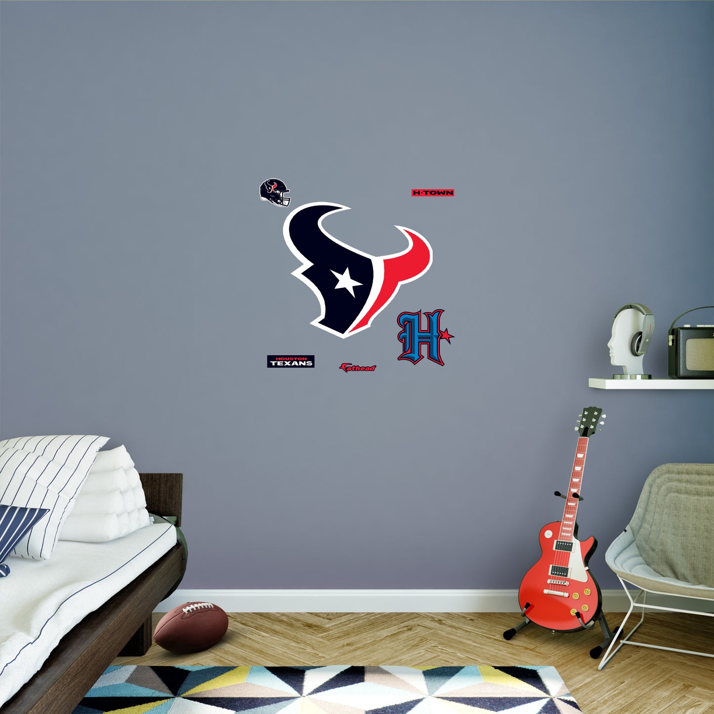 Houston Texans:  Logo        - Officially Licensed NFL Removable     Adhesive Decal