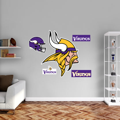 Minnesota Vikings:  2022 Logo        - Officially Licensed NFL Removable     Adhesive Decal