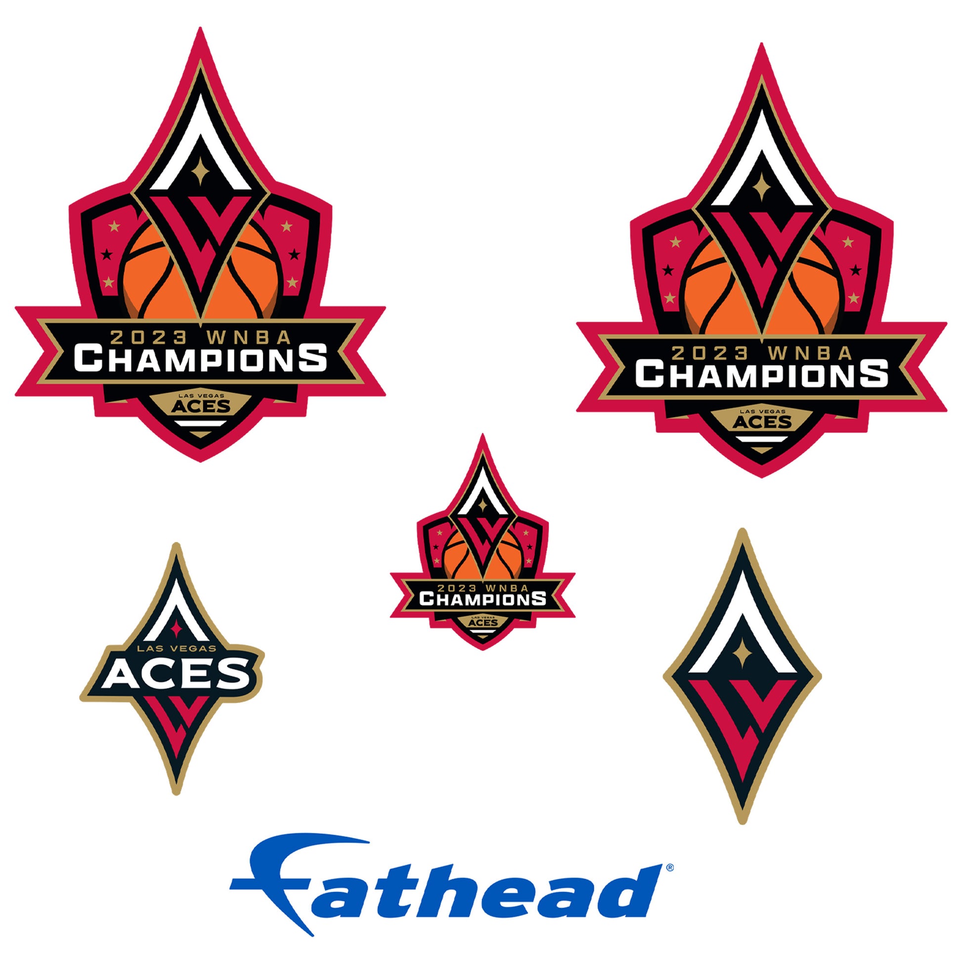 Las Vegas Aces: 2023 Champions Logo - Officially Licensed WNBA