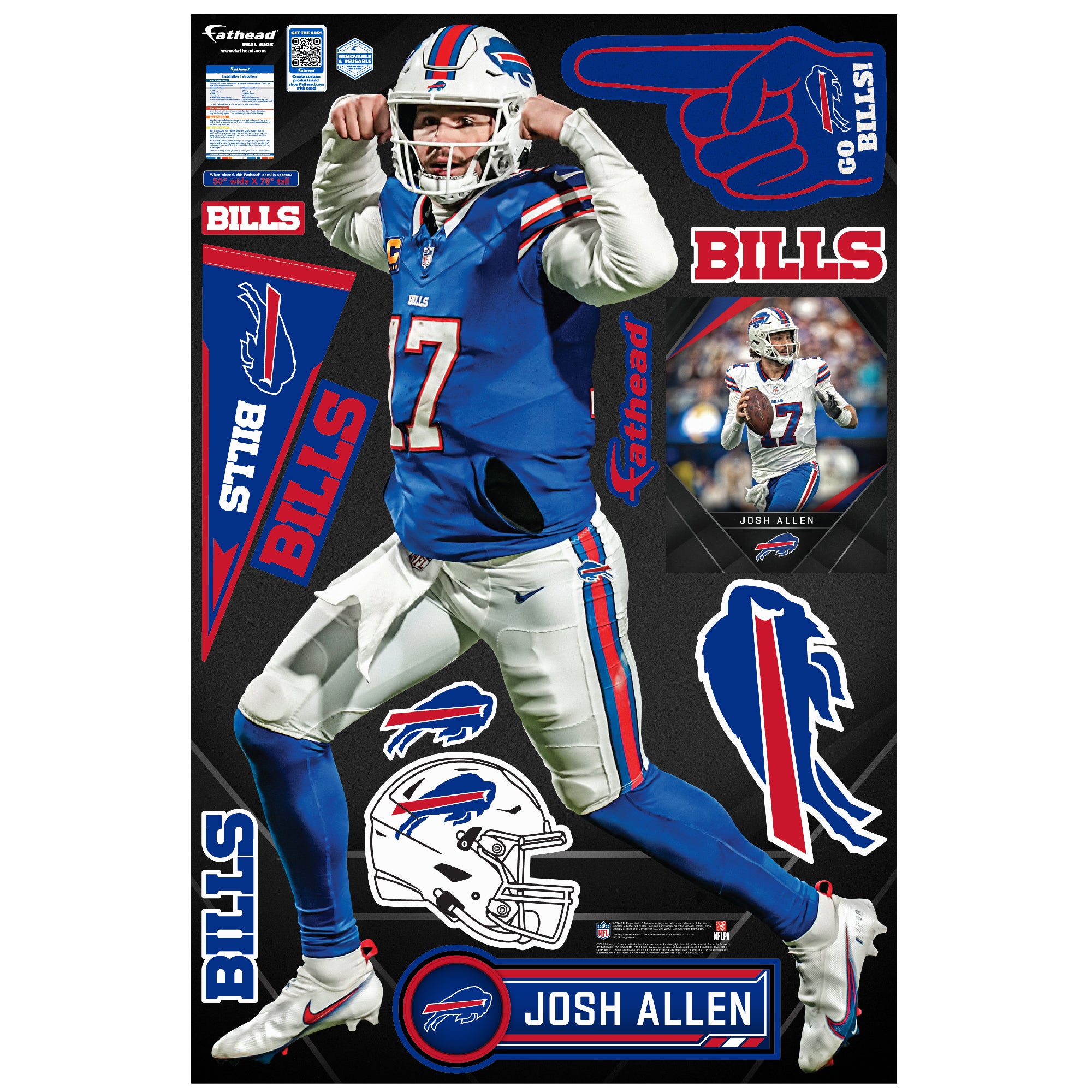 Josh Allen - Realbig Flex Collection - Official NFL - Buffalo Bills ...