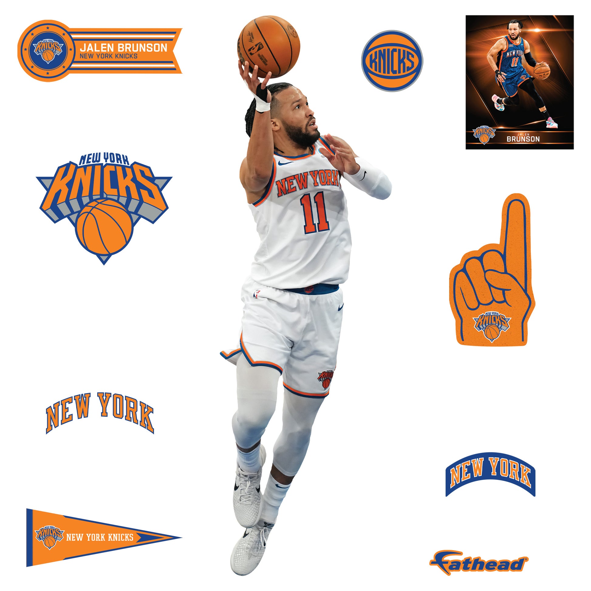 Life-Size Athlete +9 Decals  (27"W x 88"H) 