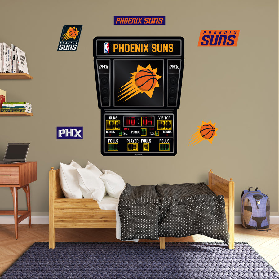 Phoenix Suns - RealBig Scoreboard Collection - Official NBA - Phoenix Suns - Reusable Vinyl Wall Decals