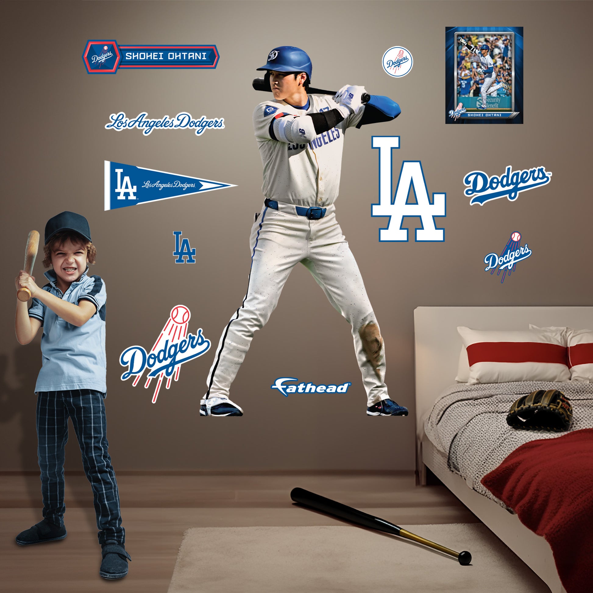 Life-Size Athlete +11 Decals  (44"W x 78"H) 