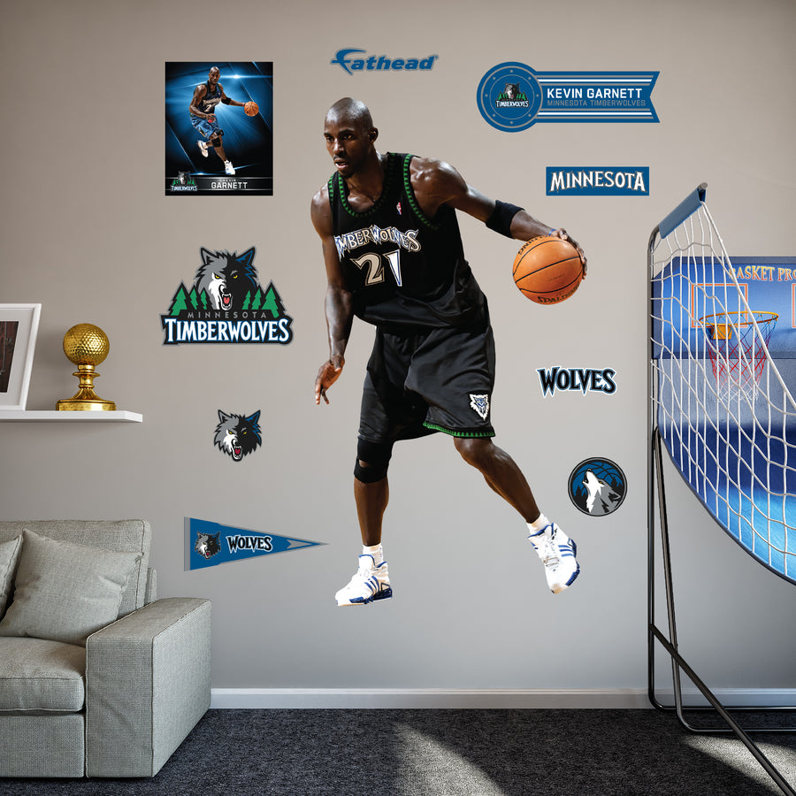 Kevin Garnett - RealBig Legend Collection - Official NBA - Minnesota Timberwolves - Reusable Vinyl Wall Decals