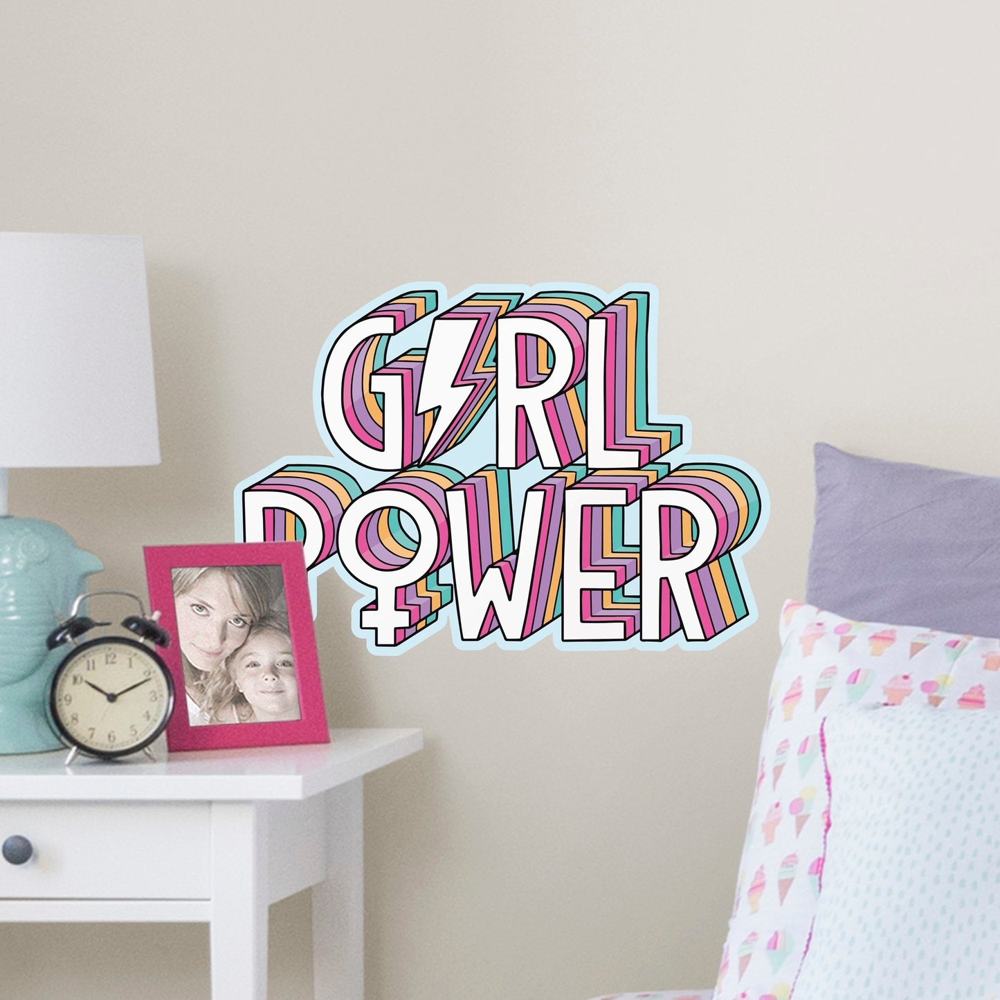 Girl Power        - Officially Licensed Big Moods Removable     Adhesive Decal