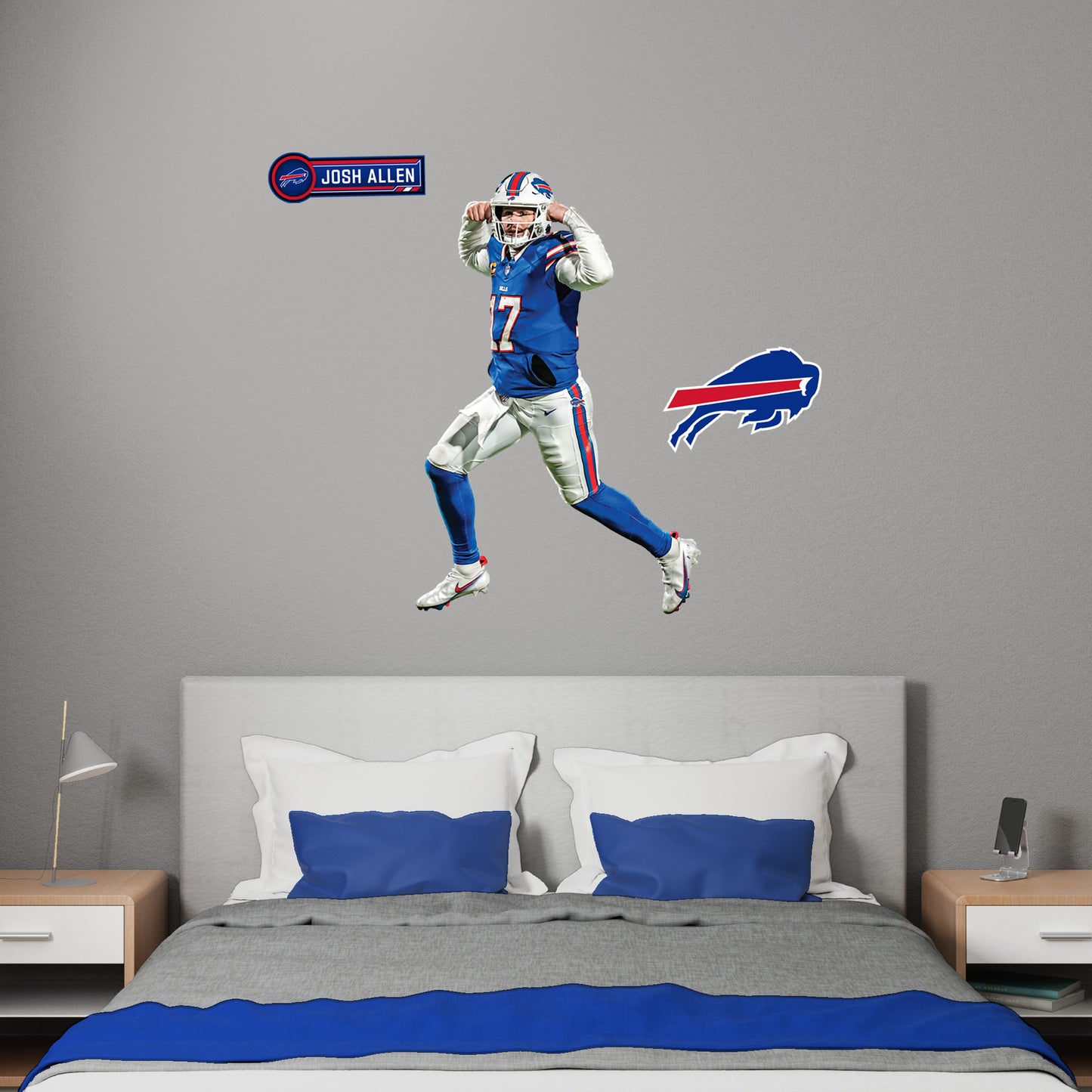 Josh Allen - Realbig Flex Collection - Official NFL - Buffalo Bills - Reusable Vinyl Wall Decals