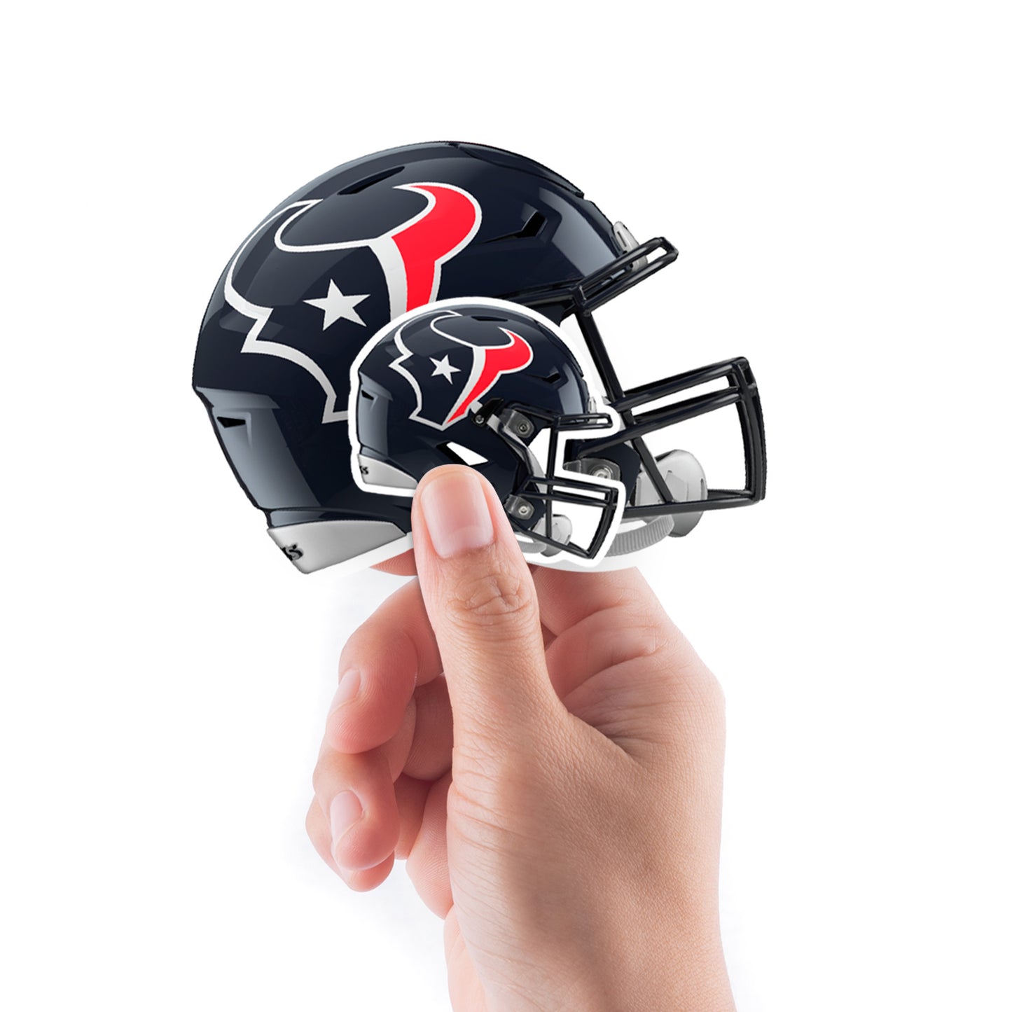 Houston Texans:  Helmet Minis        - Officially Licensed NFL Removable     Adhesive Decal