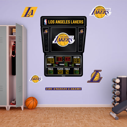 Los Angeles Lakers - RealBig Scoreboard Collection - Official NBA - Reusable Vinyl Wall Decals