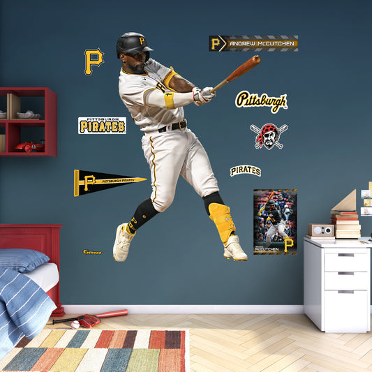 Pittsburgh Pirates: Andrew McCutchen         - Officially Licensed MLB Removable     Adhesive Decal