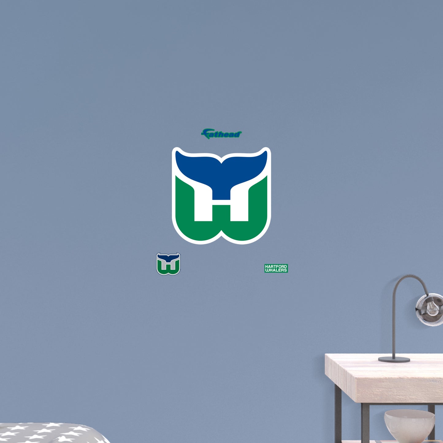 Hartford Whalers:  Vintage Logo        - Officially Licensed NHL Removable     Adhesive Decal