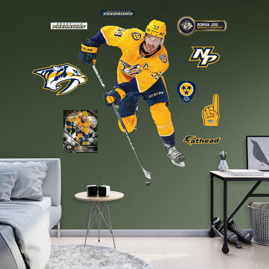 Nashville Predators: Roman Josi         - Officially Licensed NHL Removable     Adhesive Decal