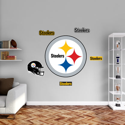 Pittsburgh Steelers:  2022 Logo        - Officially Licensed NFL Removable     Adhesive Decal