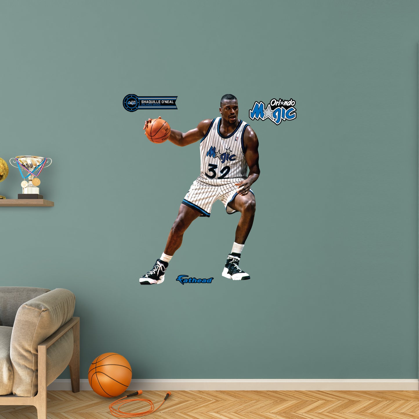 Orlando Magic: Shaquille O'Neal Magic Legend        - Officially Licensed NBA Removable     Adhesive Decal