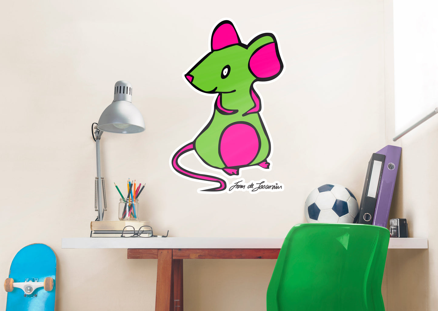 Dream Big Art:  Mouse Icon        - Officially Licensed Juan de Lascurain Removable     Adhesive Decal