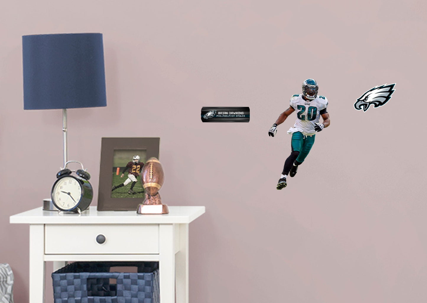 Philadelphia Eagles: Brian Dawkins  Legend        - Officially Licensed NFL Removable     Adhesive Decal
